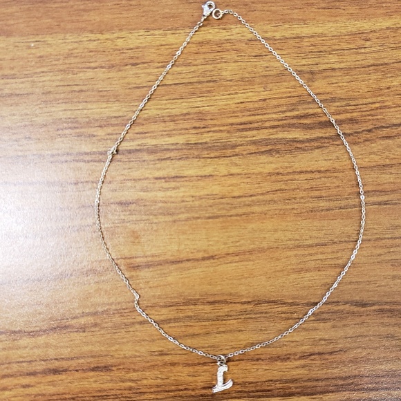 💲💲Silver "L"  Necklace💲💲 - Picture 3 of 3